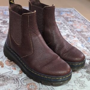 Dr. Martens Dark Brown Leather Boots